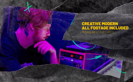 硬核AE模板-说唱HOP开场