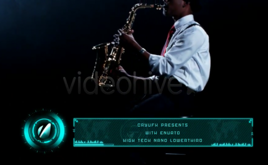 AE模板-高科技纳米字幕条标题