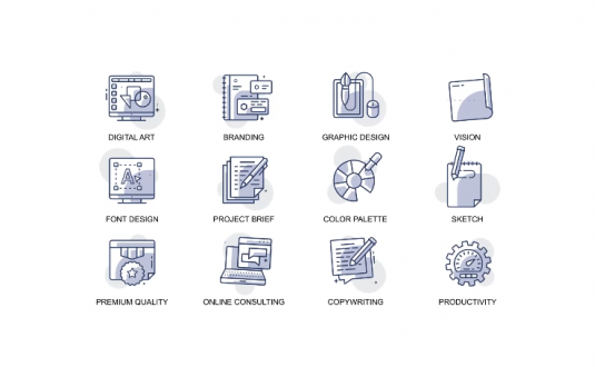 AE模板-品牌和设计动画图标