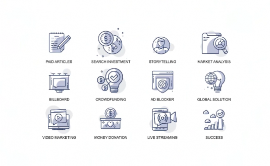 AE模板-数字营销动画图标