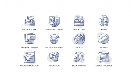 AE模板-教育与创新动画图标