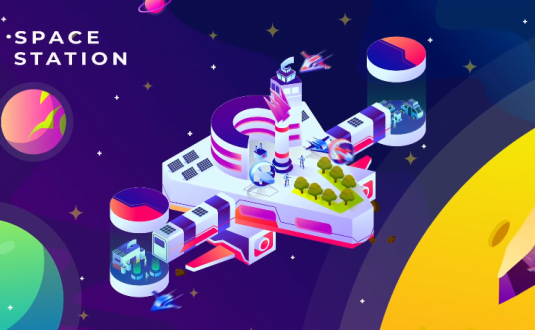 PR模板-空间技术等距动画