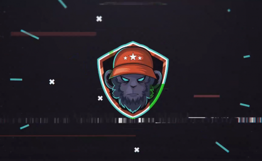 PR模板-小故障失真徽标