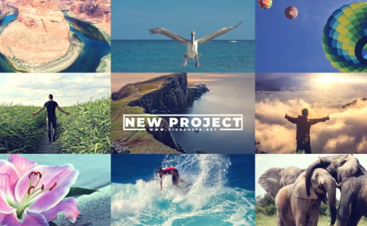 AE模板-多屏幕幻灯片