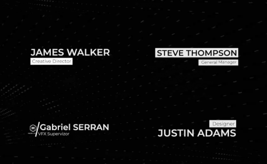 PR模板-字幕条标题