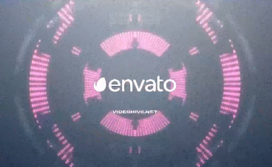 PR模板-科幻故障LOGO标志