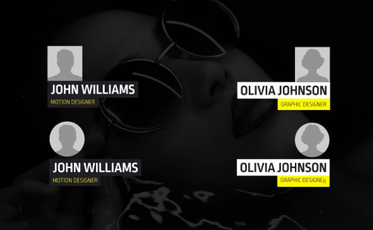 PR模板-字幕条标题