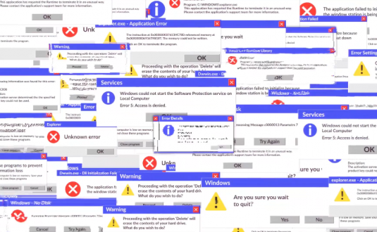 硬核PR模板-系统报错故障LOGO徽标