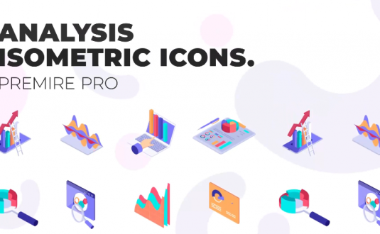 PR模板-数据分析图标