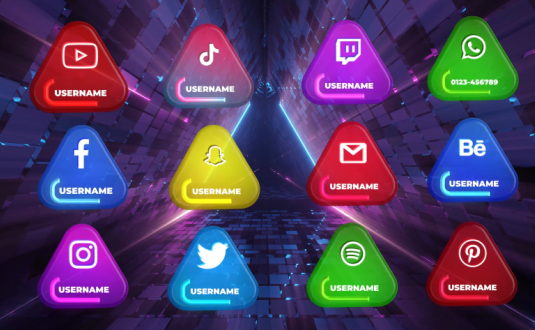 PR模板-社交媒体字幕条动画