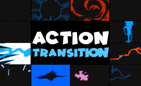 硬核PR模板-动作过渡转场包