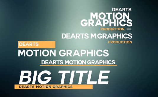 PR模板-字幕条动画