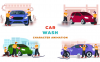 PR模板-洗车服务中心人物动画场景