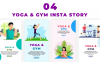 PR模板-瑜伽和健身房INS故事