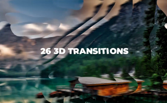 硬核PR模板-3D转场片头包